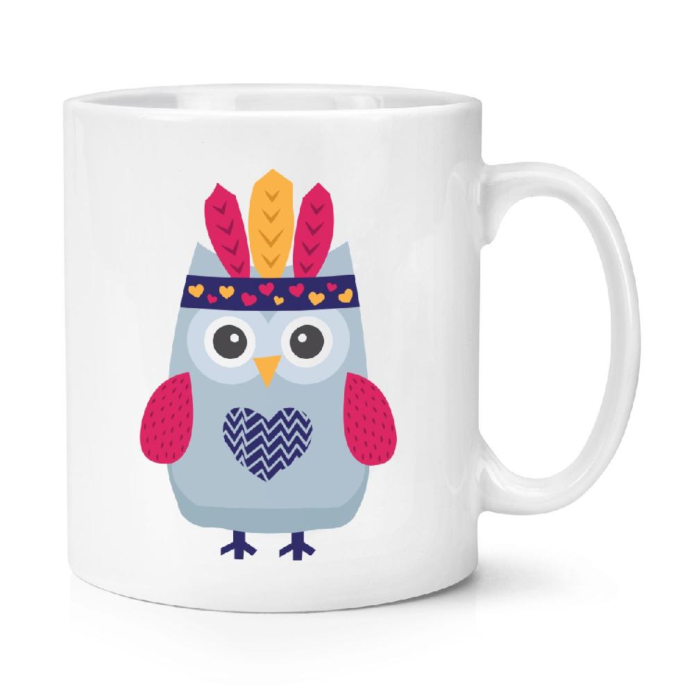 gift base Festival Owl Head Dress 10oz Mug Cup