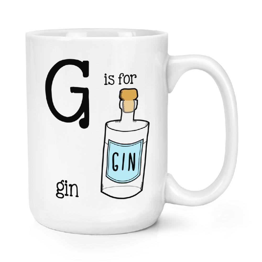 gift base G Is For Gin 15oz Large Mug Cup