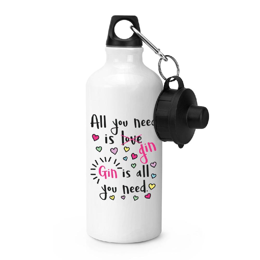 gift base Gin Is All You Need Sports Bottle