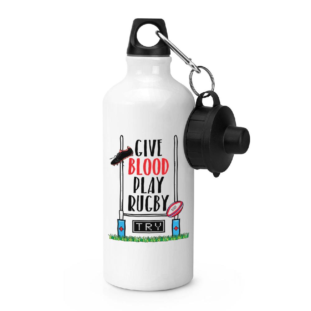 gift base Give Blood Play Rugby Sports Bottle
