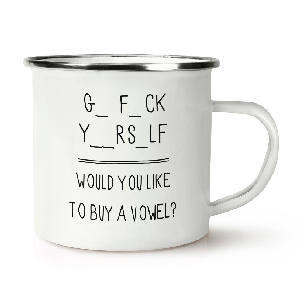 gift base Go Fck Yourself Retro Enamel Mug Cup