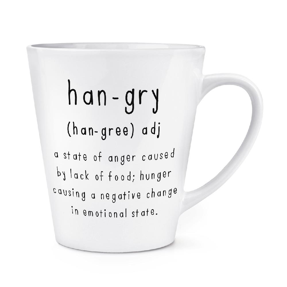 gift base Hangry Definition 12oz Latte Mug Cup
