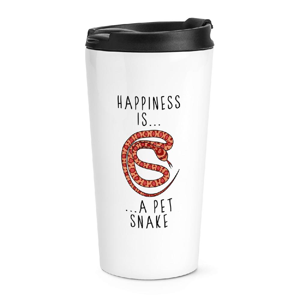 gift base Happiness Is A Pet Snake Travel Mug Cup