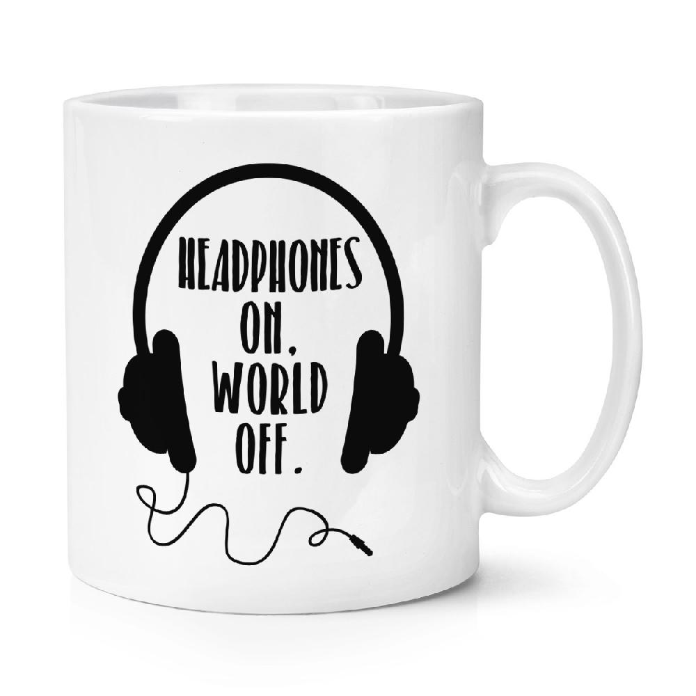 gift base Headphones On World Off 10oz Mug Cup