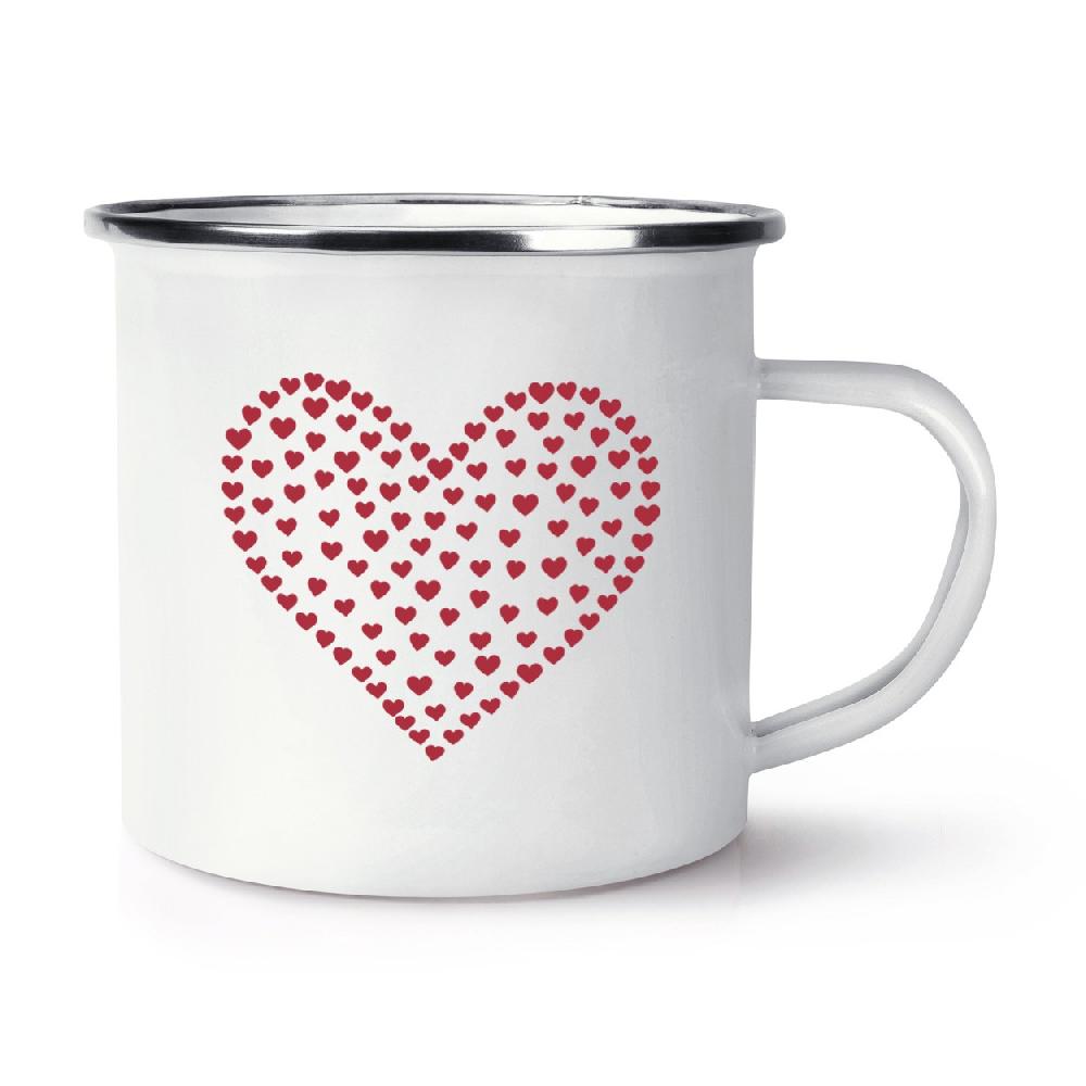 gift base Heart Of Hearts Retro Enamel Mug Cup