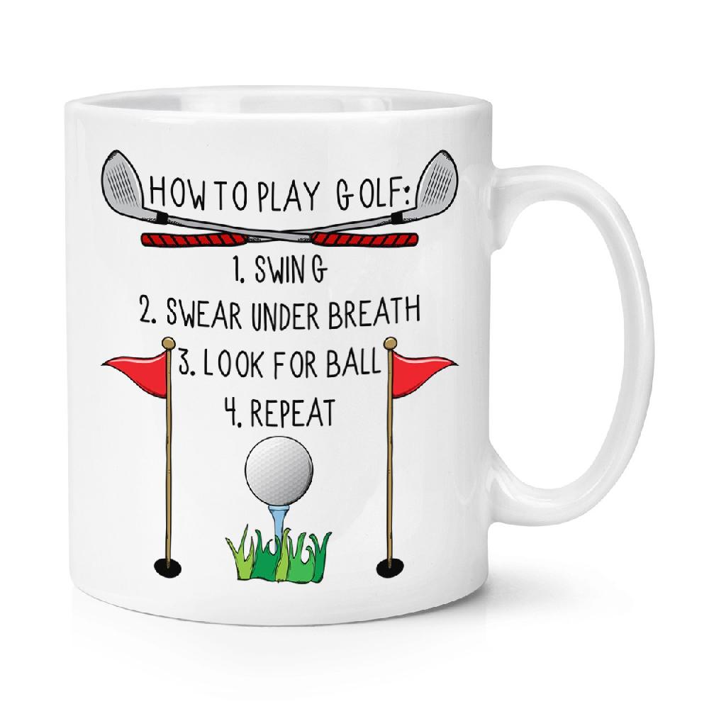 gift base How To Play Golf 10oz Mug Cup