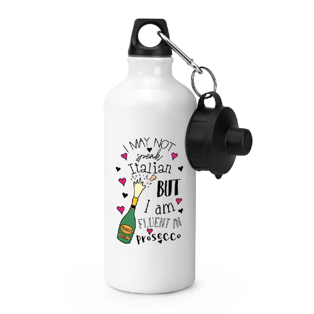 gift base I Am Fluent In Prosecco Sports Bottle