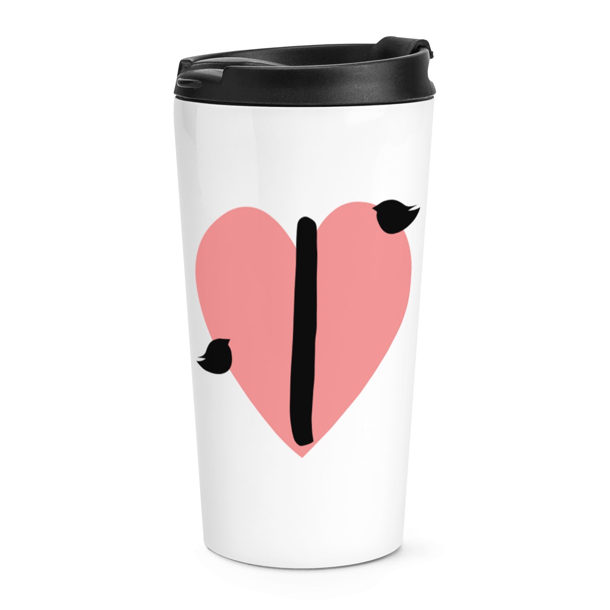 gift base I Heart Alphabet Travel Mug Cup
