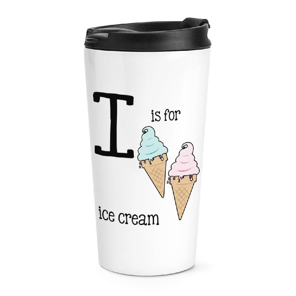 gift base I Is For Ice Cream Travel Mug Cup