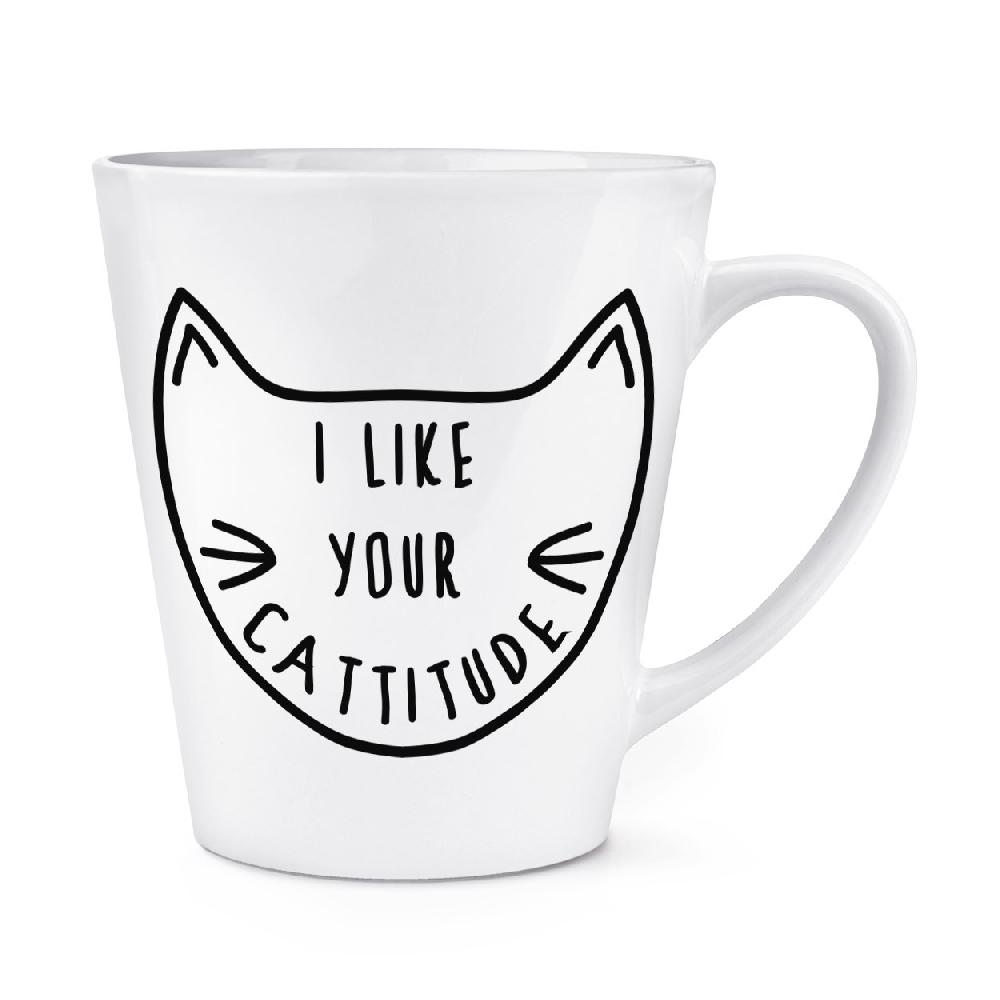 gift base I Like Your Cattitude 12oz Latte Mug Cup