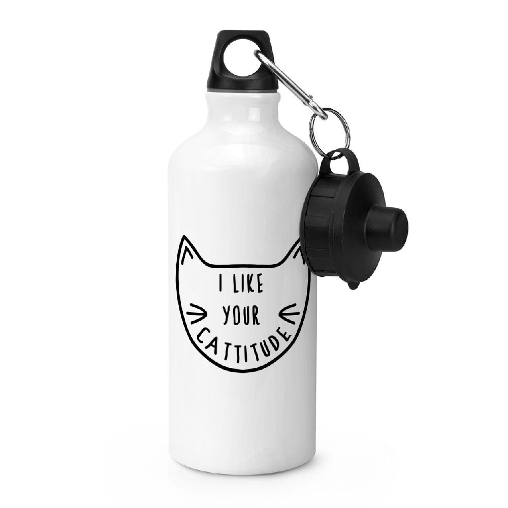 gift base I Like Your Cattitude Sports Bottle