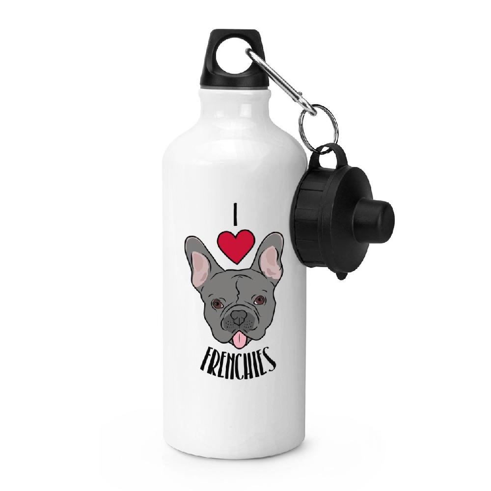 gift base I Love Frenchies Sports Bottle