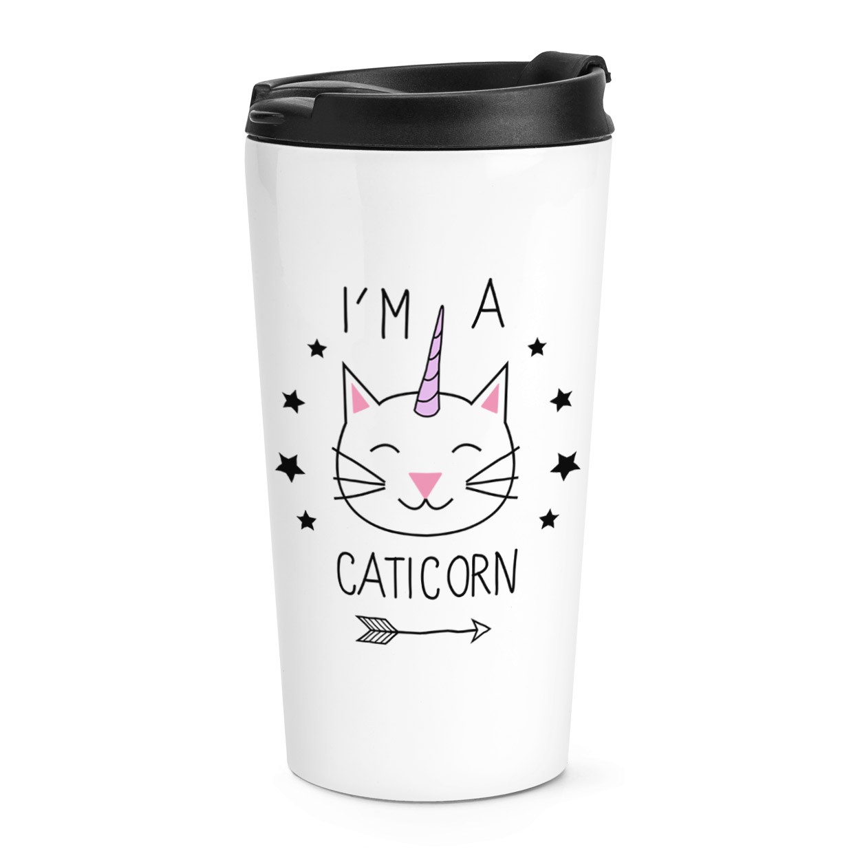 gift base I'm A Caticorn Travel Mug Cup