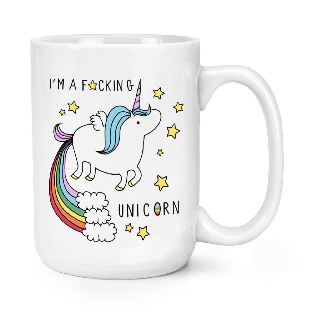 gift base I'm A F-cking Unicorn 15oz Large Mug Cup