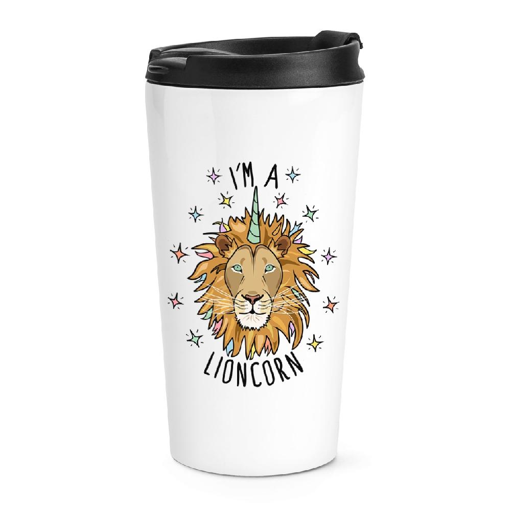 gift base I'm A Lioncorn Travel Mug Cup