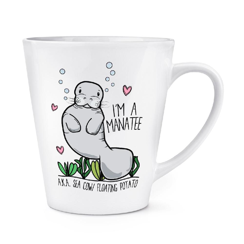 gift base I'm A Manatee 12oz Latte Mug Cup
