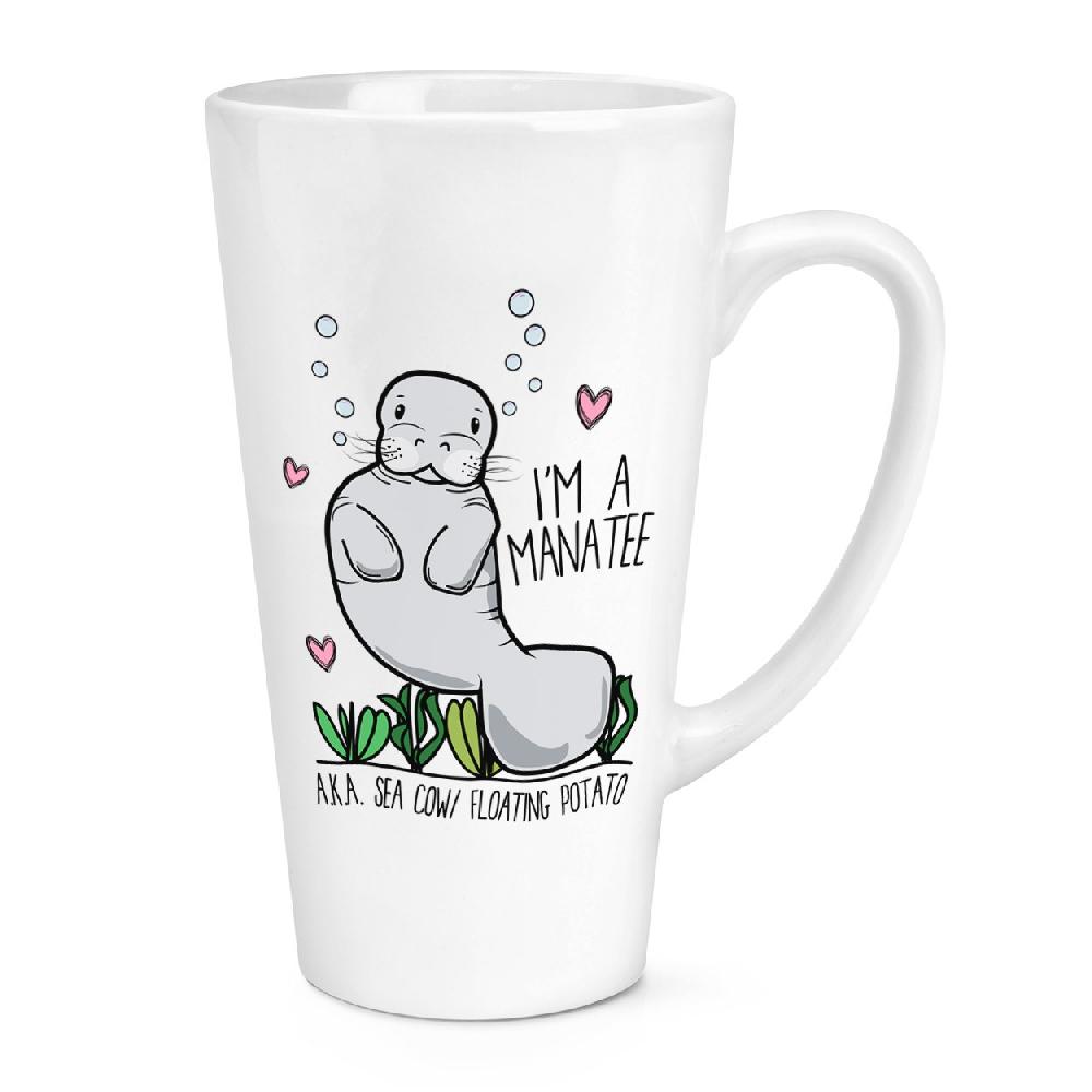 gift base I'm A Manatee 17oz Large Latte Mug Cup