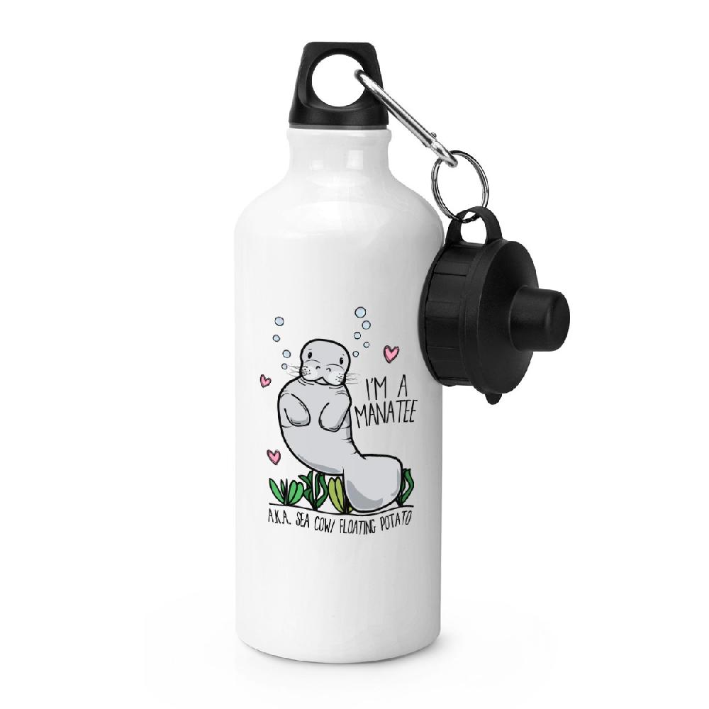 gift base I'm A Manatee Sports Bottle