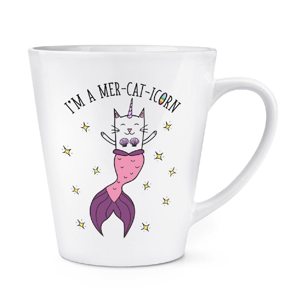 gift base I'm A Mer-cat-icorn 12oz Latte Mug Cup