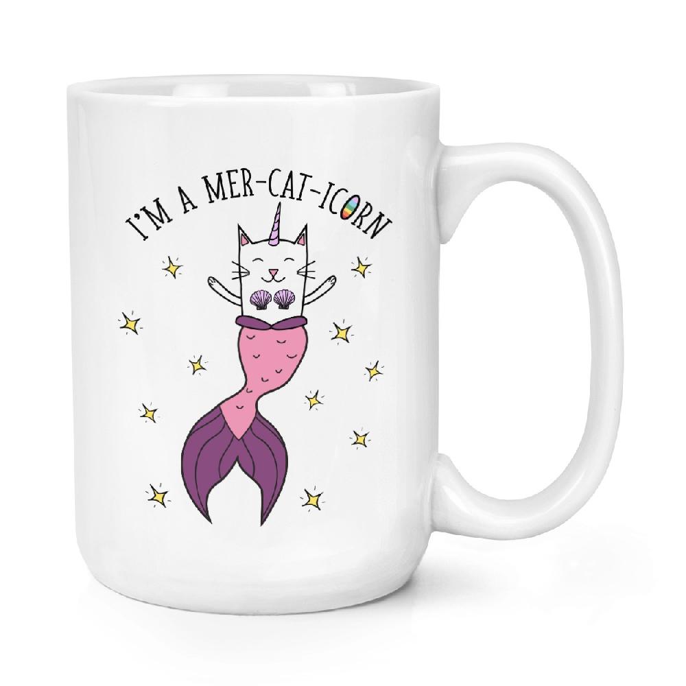 gift base I'm A Mer-cat-icorn 15oz Large Mug Cup