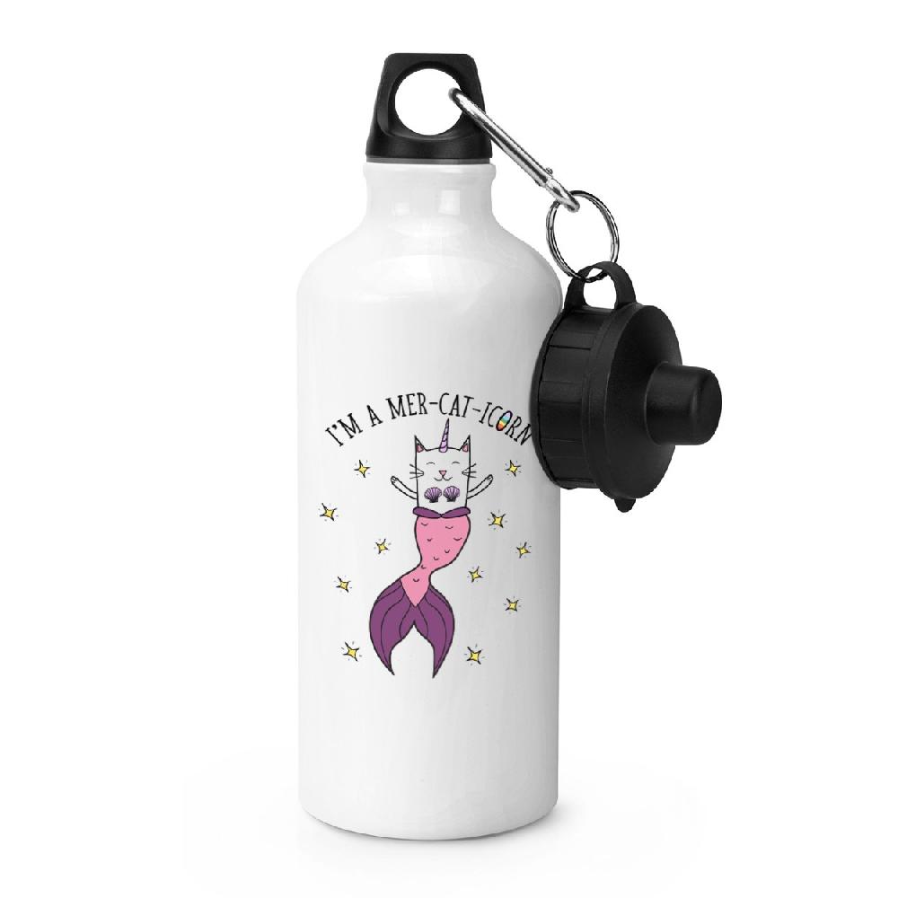 gift base I'm A Mer-cat-icorn Sports Bottle