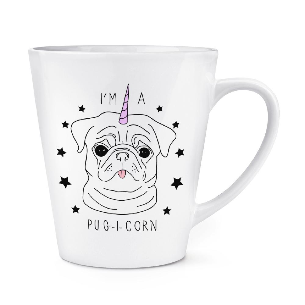 gift base I'm A Pugicorn Stars 12oz Latte Mug Cup