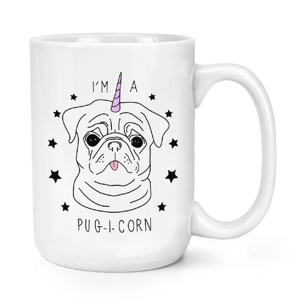 gift base I'm A Pugicorn Stars 15oz Large Mug Cup gift base I'm A Pugicorn Stars 15oz Large Mug Cup