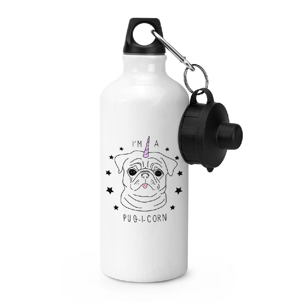 gift base I'm A Pugicorn Stars Sports Bottle