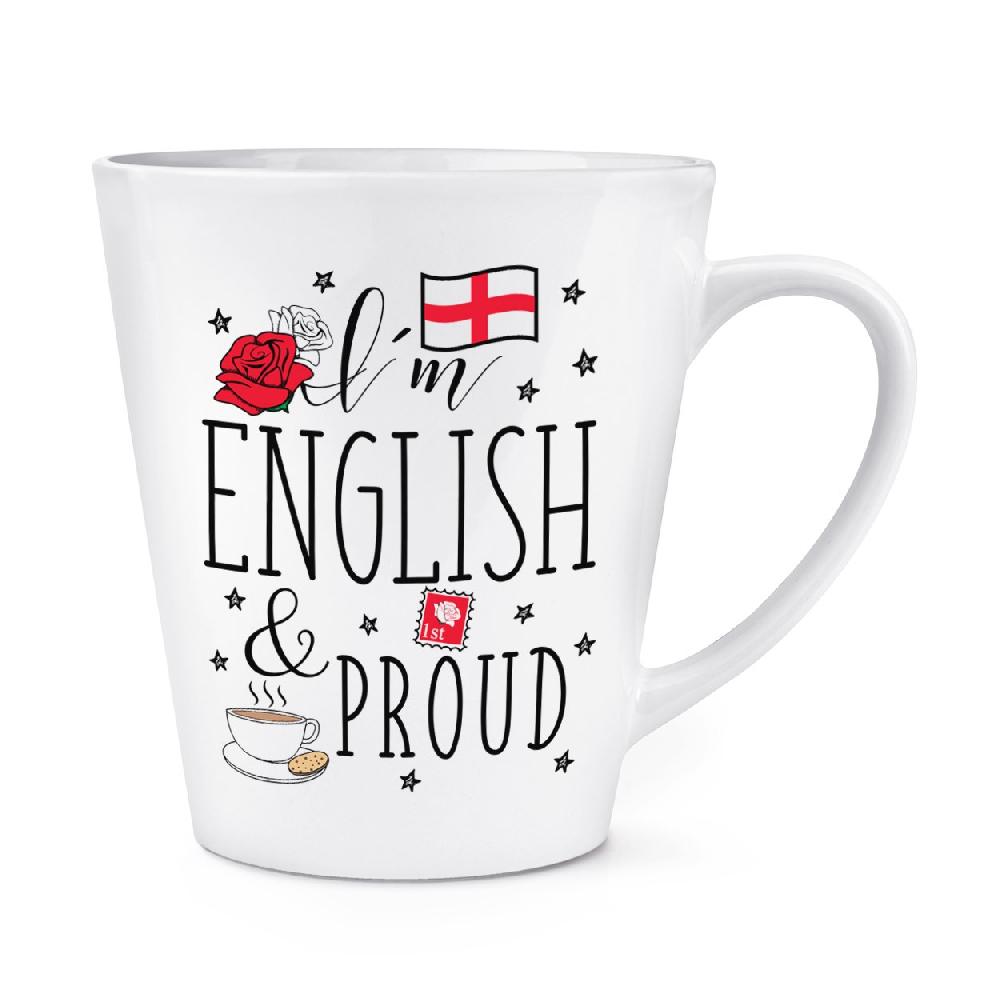 gift base I'm English And Proud 12oz Latte Mug Cup