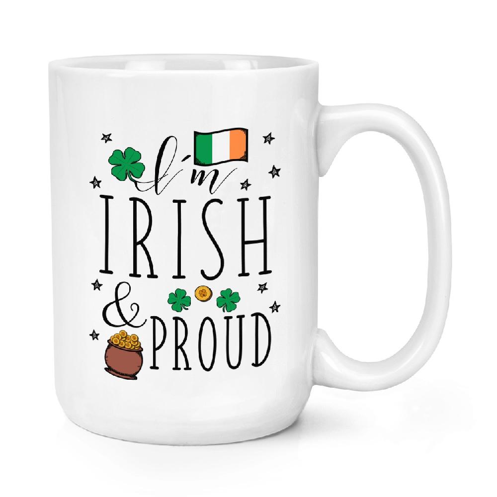 gift base I'm Irish And Proud 15oz Large Mug Cup