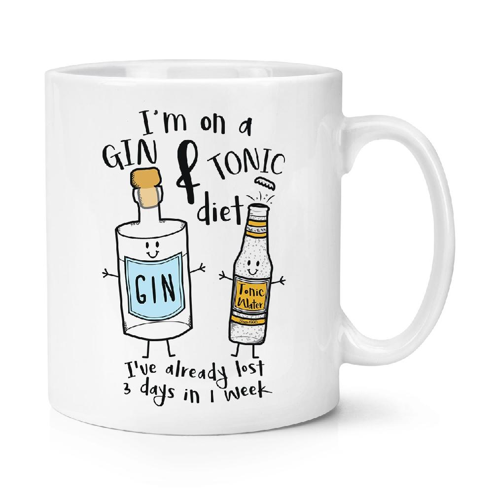 gift base I'm On A Gin And Tonic Diet 10oz Mug Cup