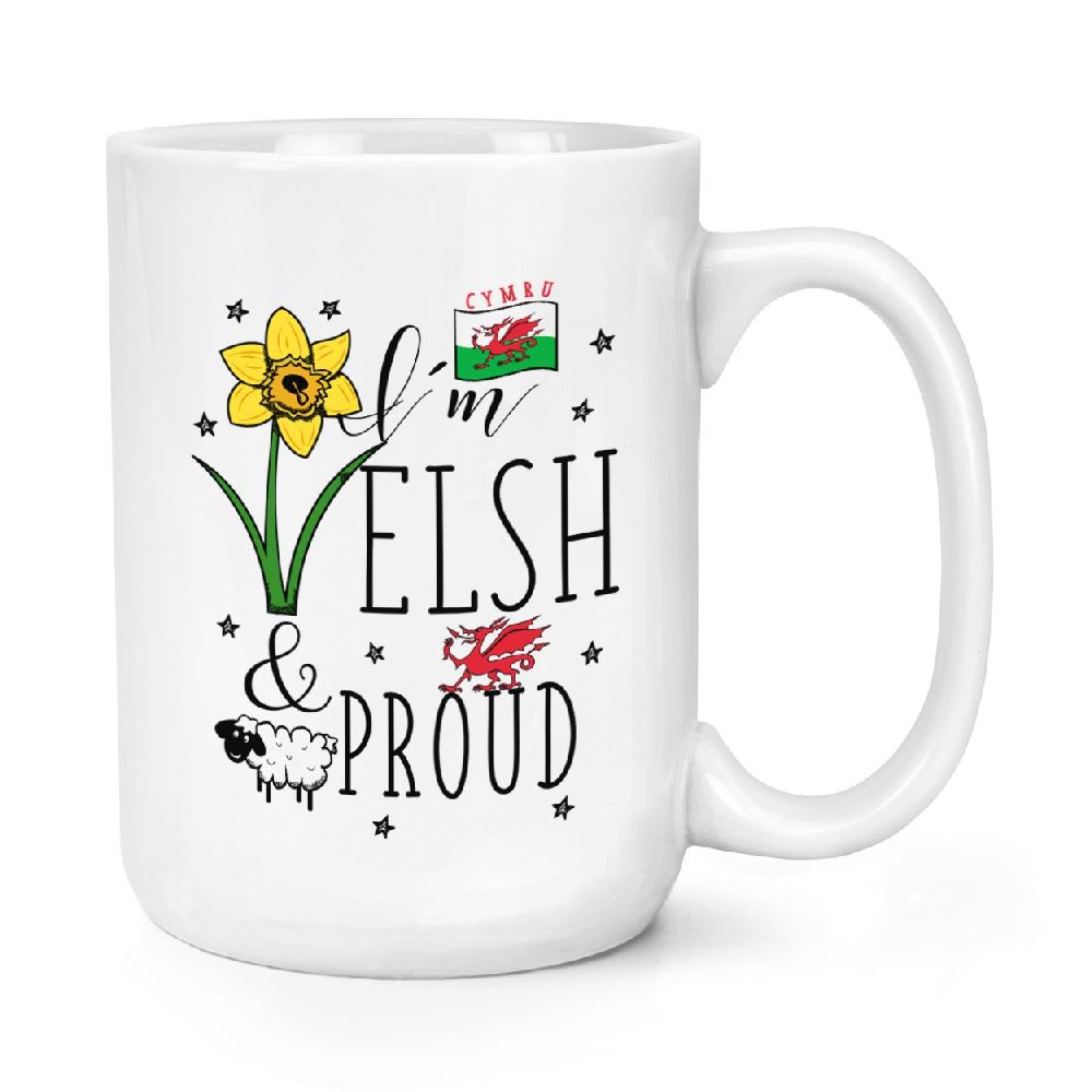 gift base I'm Welsh And Proud 15oz Large Mug Cup