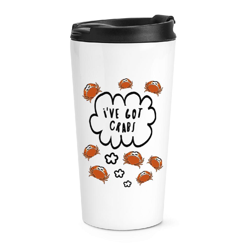 gift base I've Got Crabs Travel Mug Cup