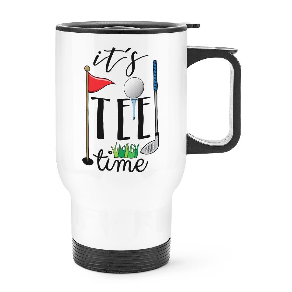 gift base It's Tee Time Travel Mug Cup With Handle