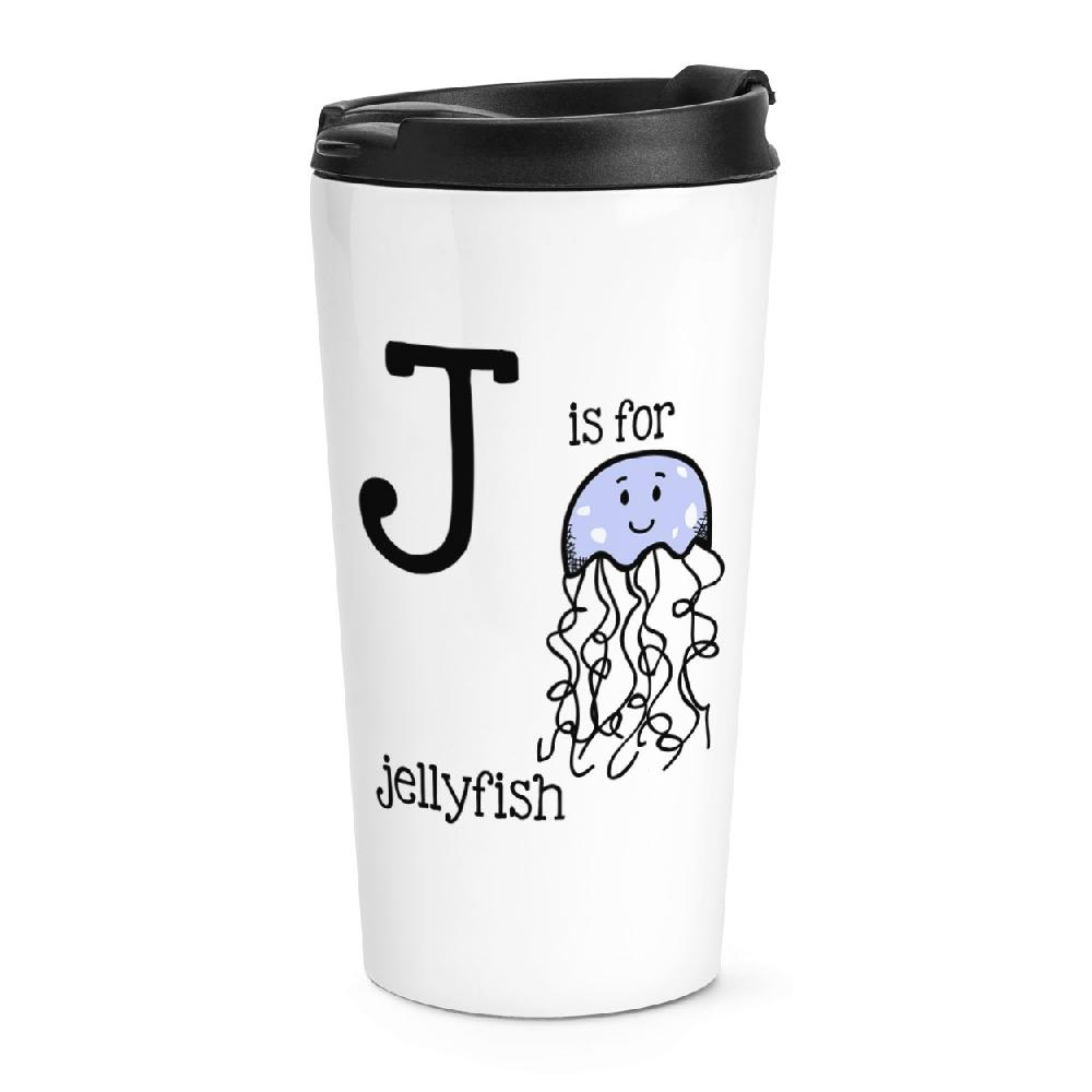 gift base J Is For Jellyfish Travel Mug Cup