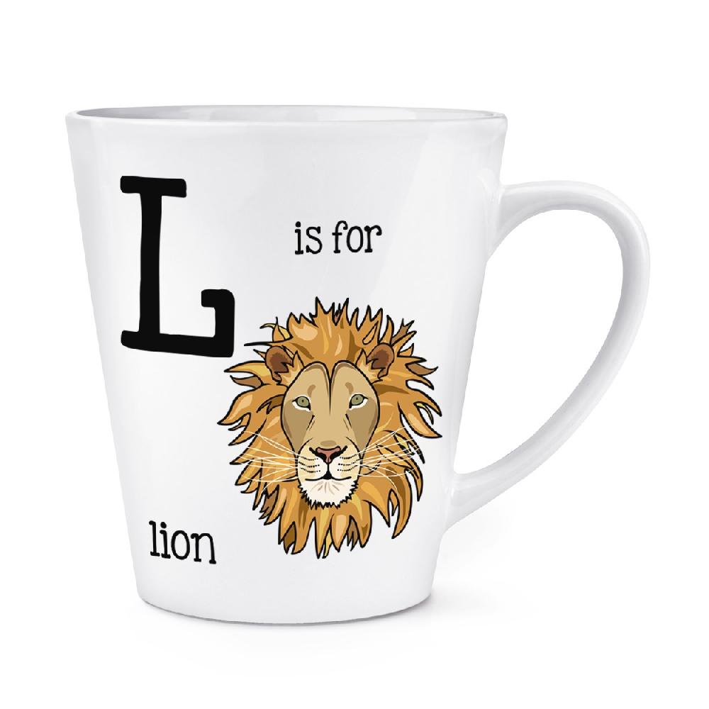 gift base L Is For Lion 12oz Latte Mug Cup