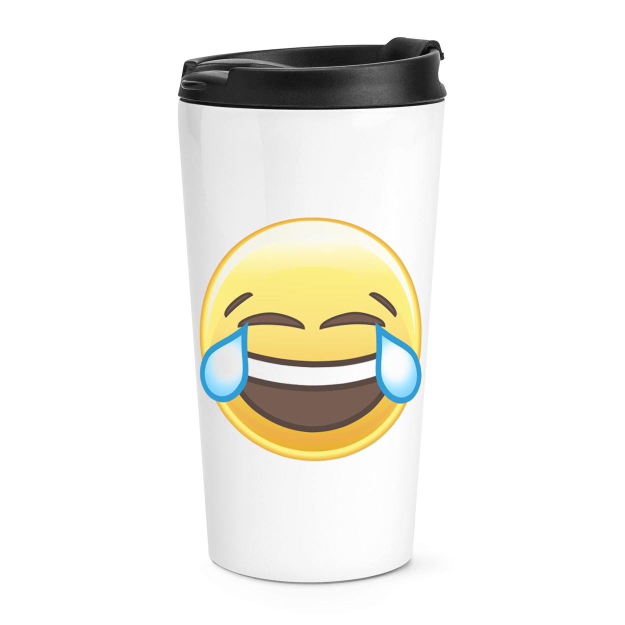 gift base Laughing Crying Emoji Travel Mug Cup