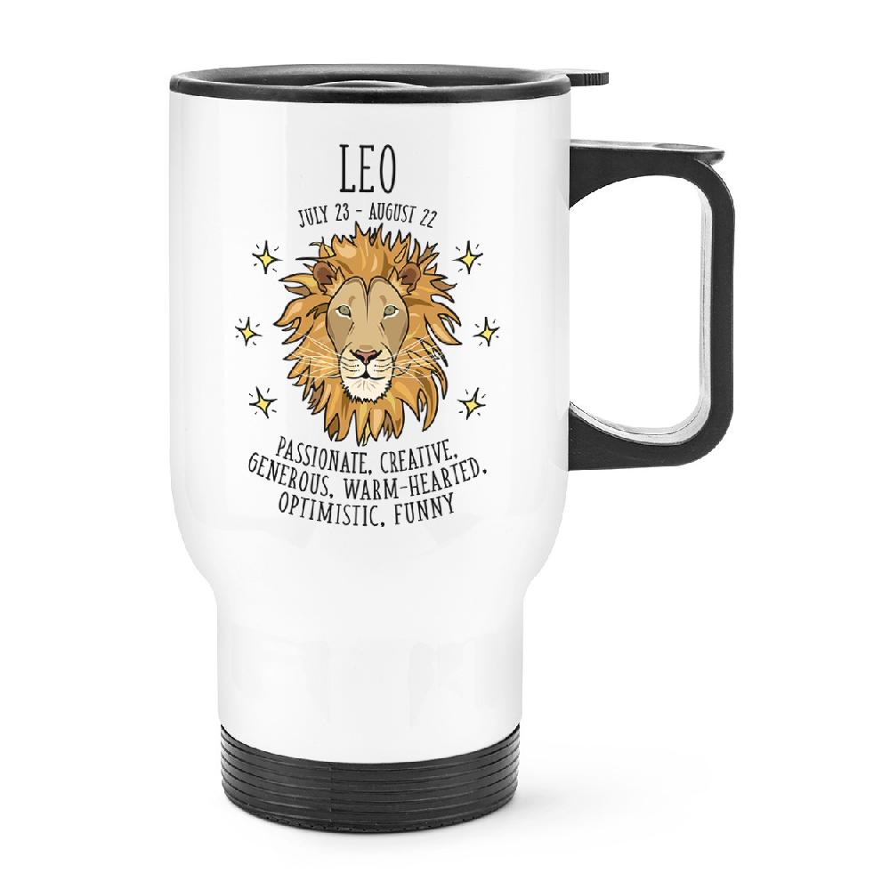 gift base Leo Horoscope Travel Mug Cup With Handle