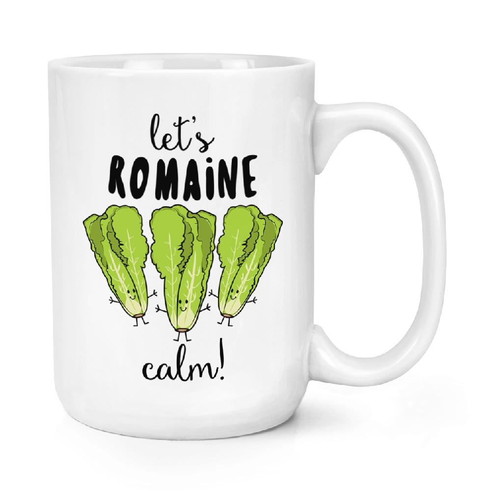 gift base Let's Romaine Calm 15oz Large Mug Cup