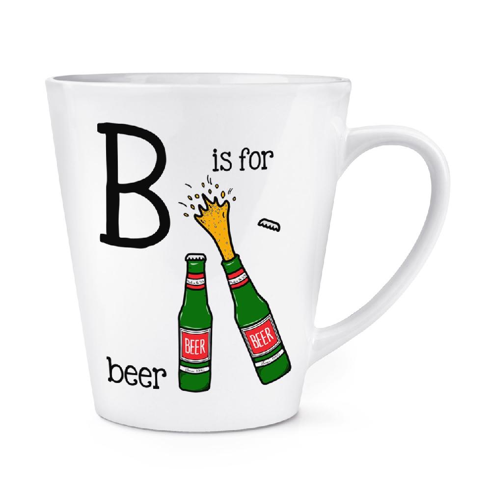 gift base Letter B Is For Beer 12oz Latte Mug Cup