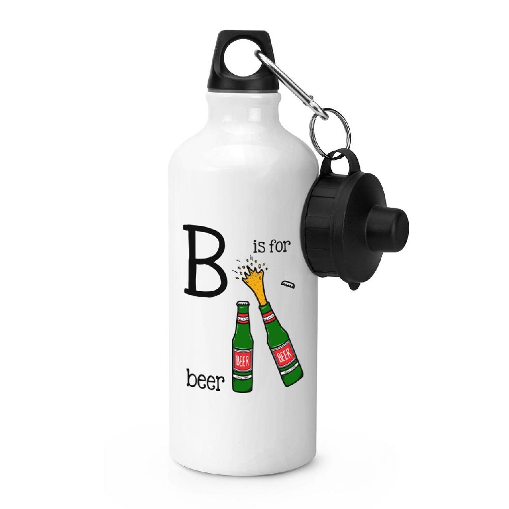 gift base Letter B Is For Beer Sports Bottle