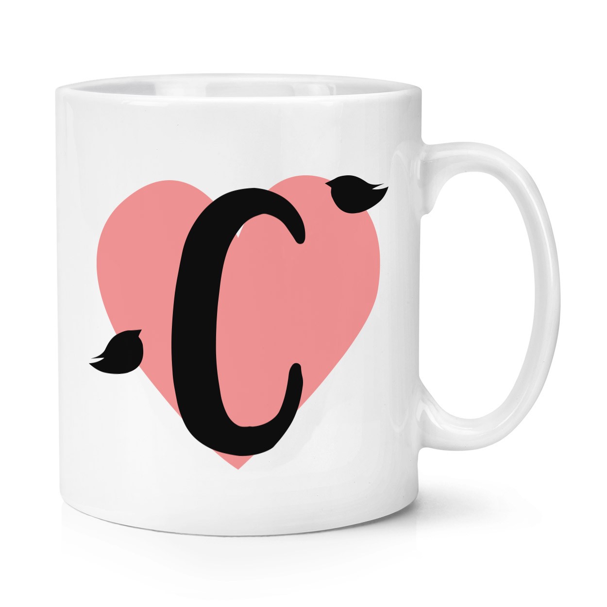 gift base Letter C Heart Alphabet 10oz Mug Cup