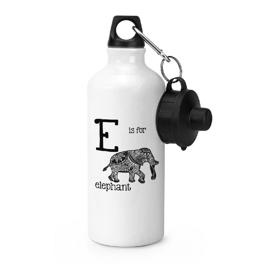 gift base Letter E Is for Elephant Sports Bottle