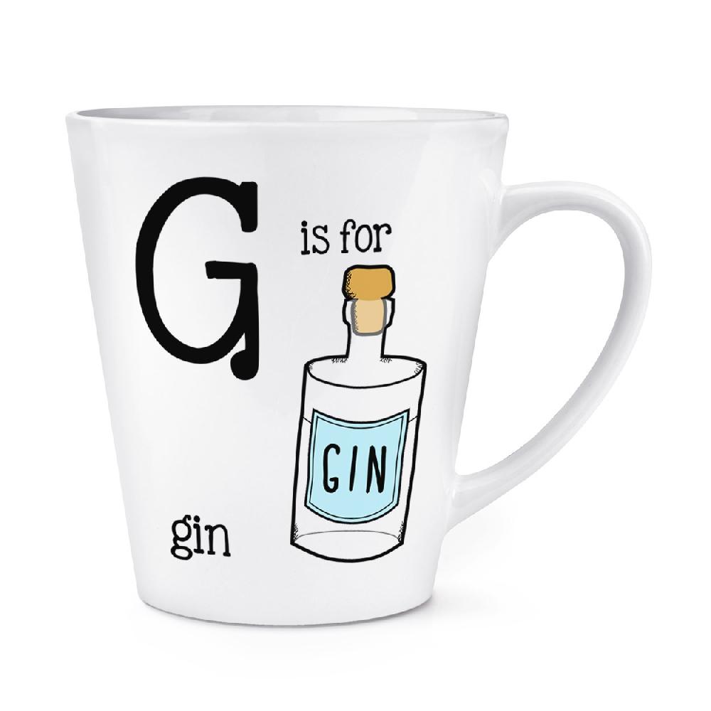 gift base Letter G Is For Gin 12oz Latte Mug Cup