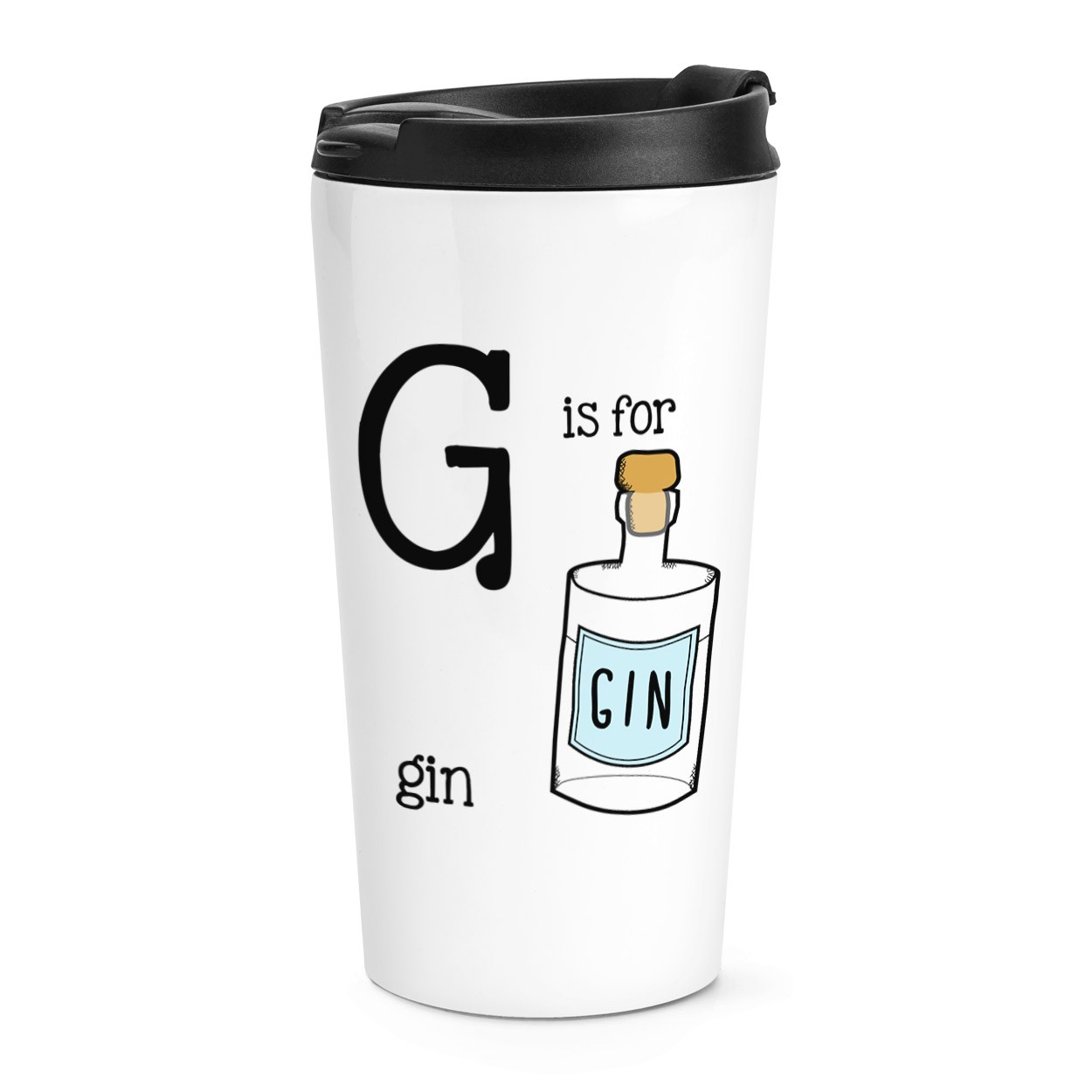 gift base Letter G Is For Gin Travel Mug Cup