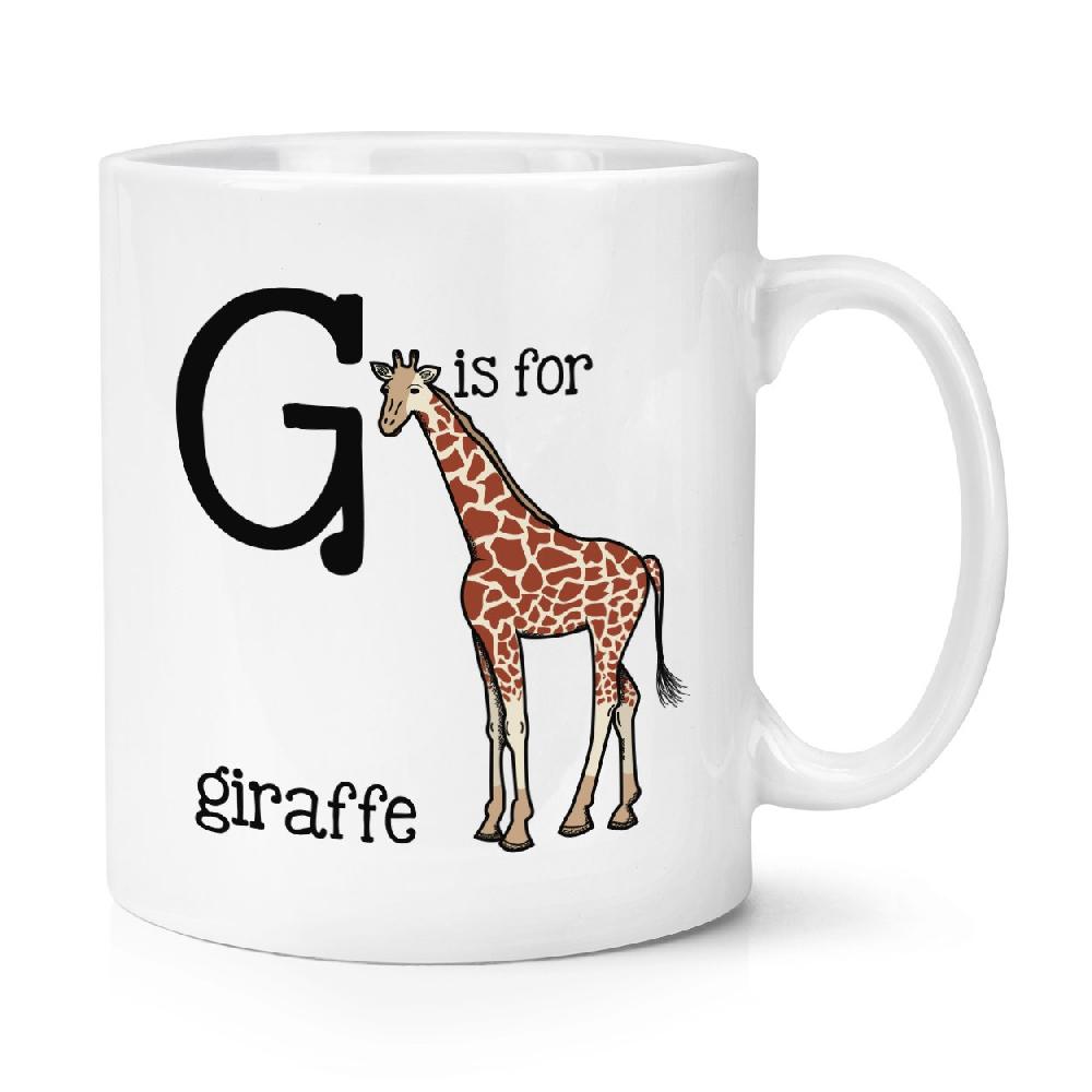 gift base Letter G Is For Giraffe 10oz Mug Cup