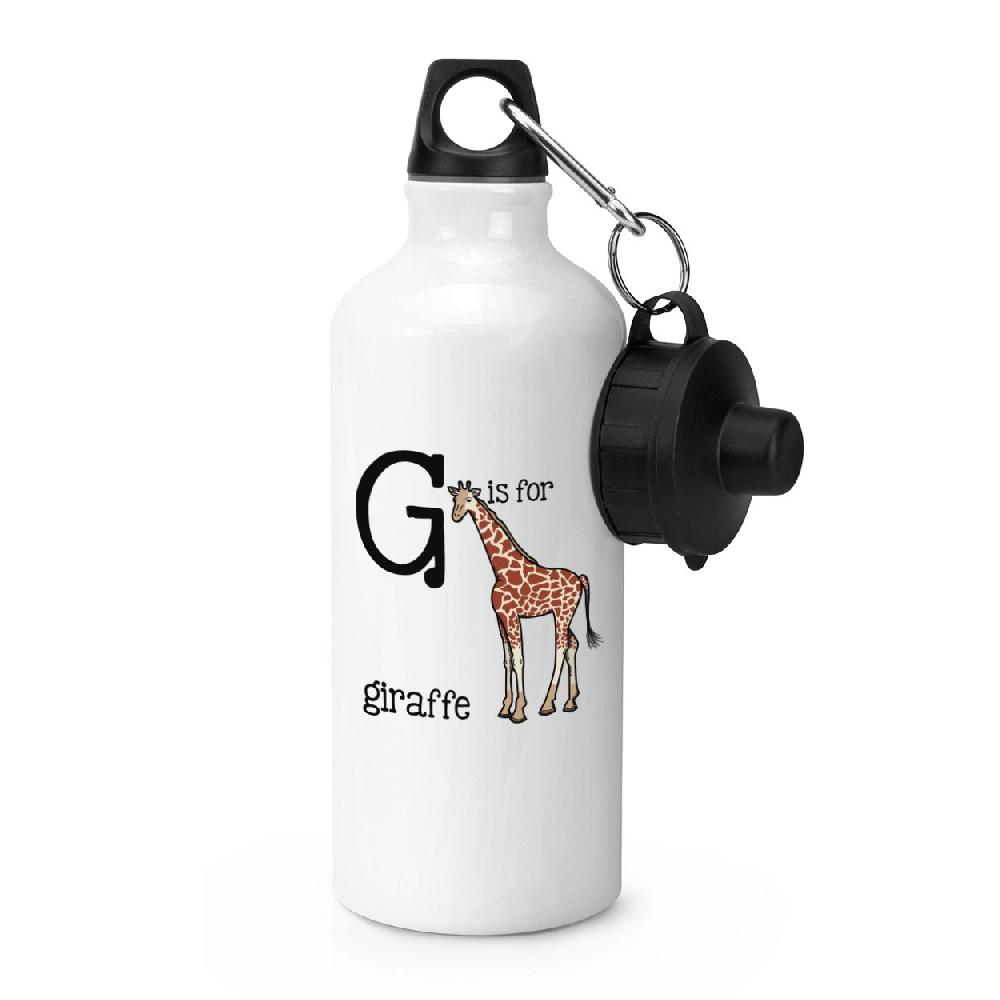 gift base Letter G Is For Giraffe Sports Bottle