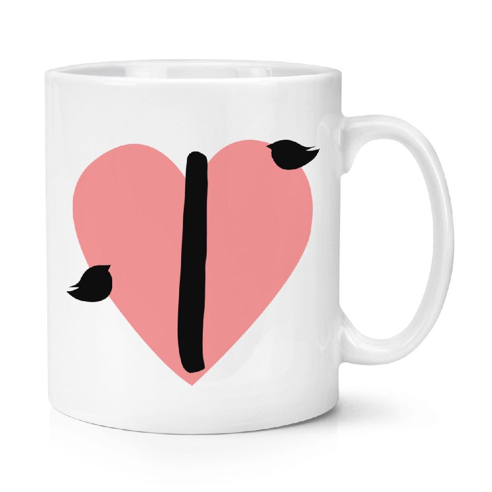 gift base Letter I Heart Alphabet 10oz Mug Cup