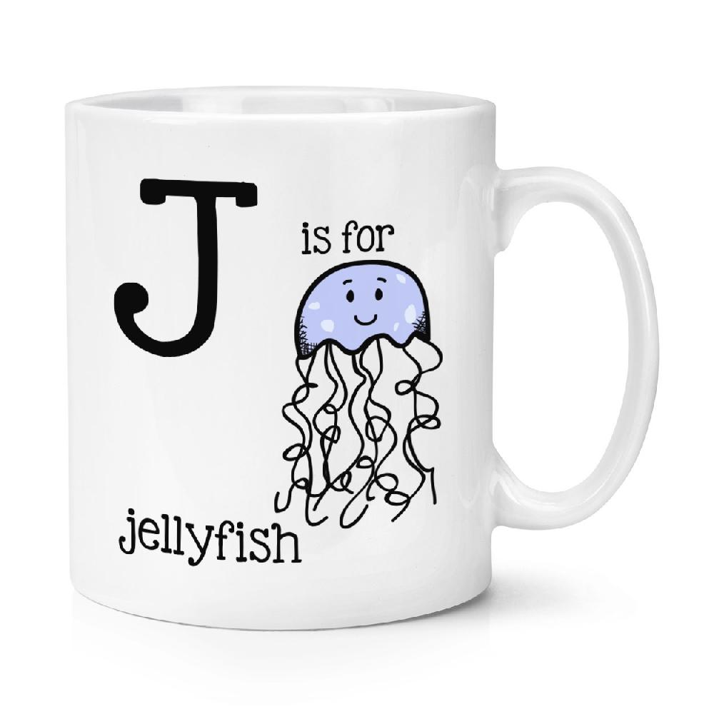 gift base Letter J Is For Jellyfish 10oz Mug Cup