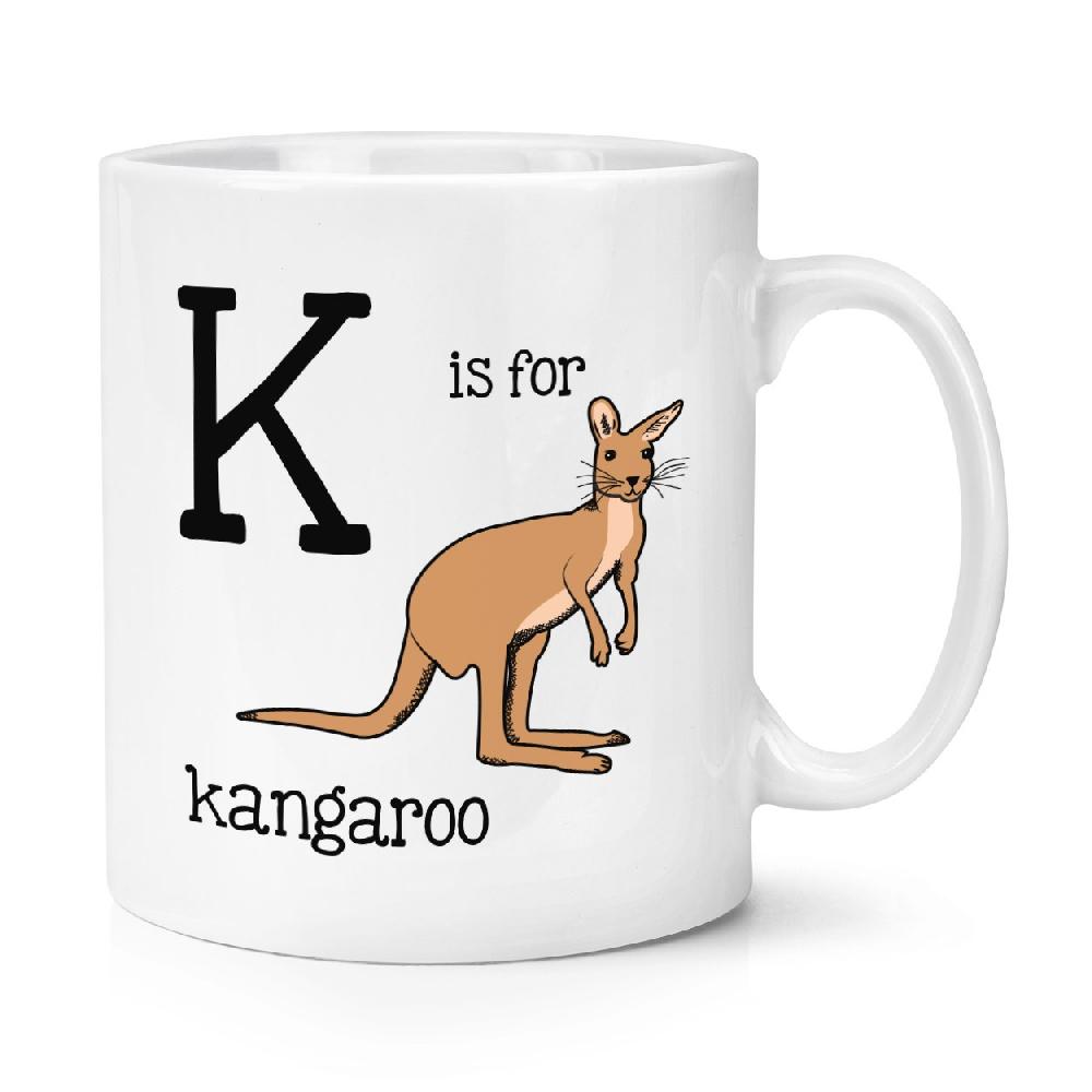 gift base Letter K Is For Kangaroo 10oz Mug Cup